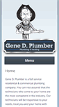 Mobile Screenshot of genedplumber.com