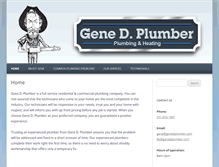 Tablet Screenshot of genedplumber.com
